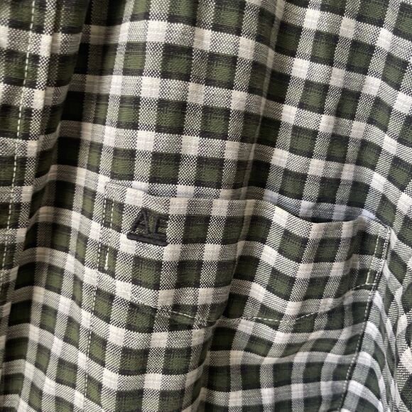 American Eagle Men’s Size Large Plaid Button Up Long Sleeve Shirt 100% Cotton‎ - Picture 5 of 11